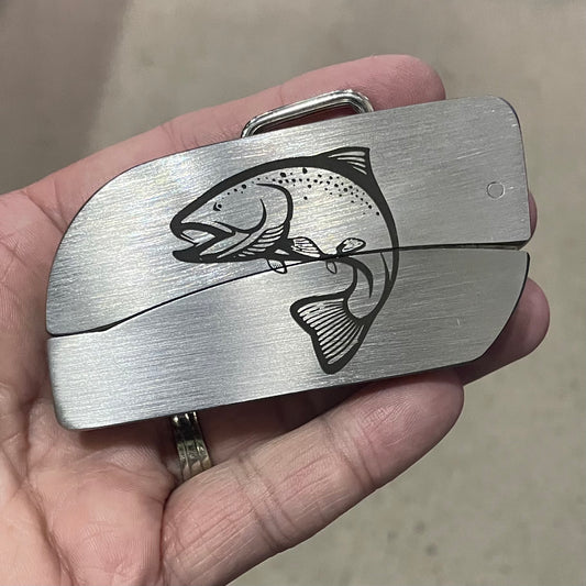 Belt Buckle Knife - Trout